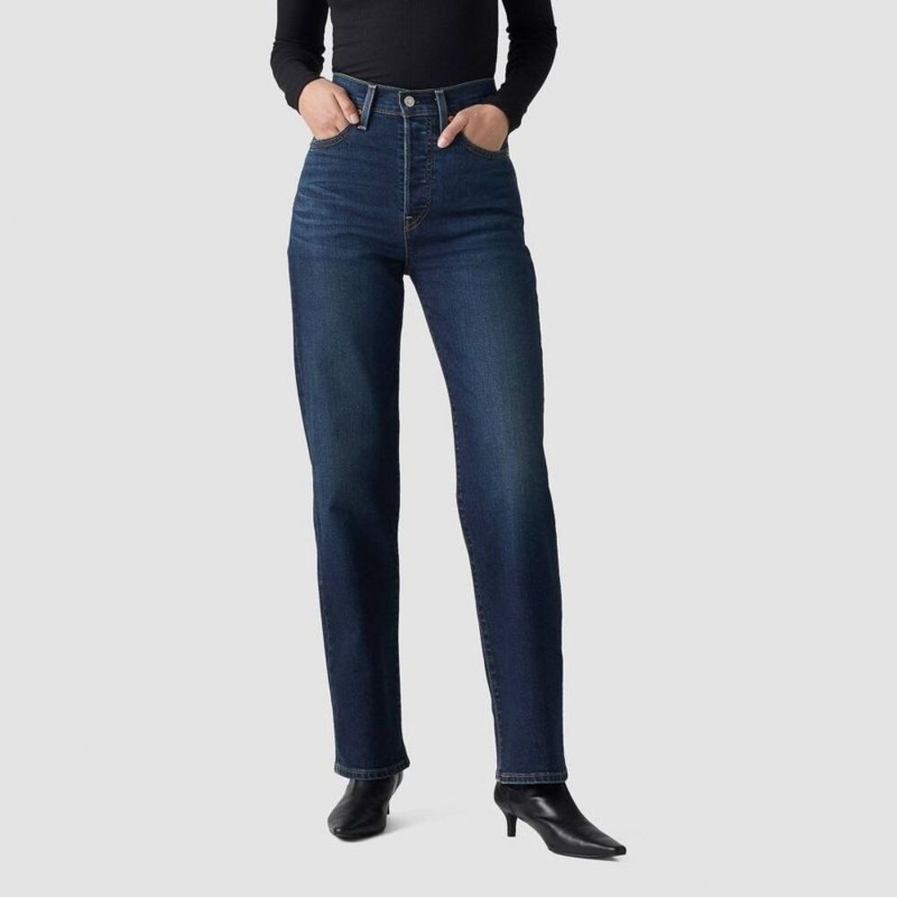 Levi's -  Women's Ribcage Straight Jeans - Get Organi Blue